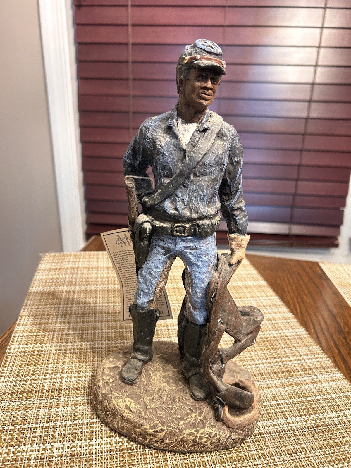 African American Union Soldier Buffalo Soldier Black Cavalrymen 11 Inches Tall