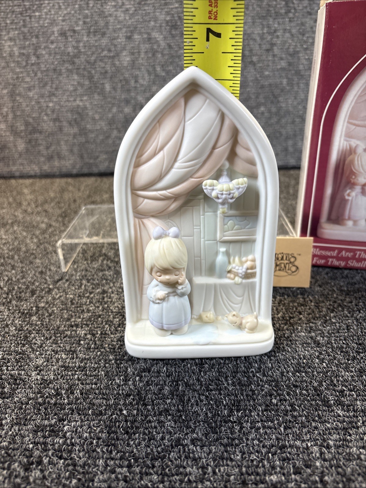 Precious Moments Blessed Are They That Mourn Figurine 523380 1992 G-Clef Box Tag