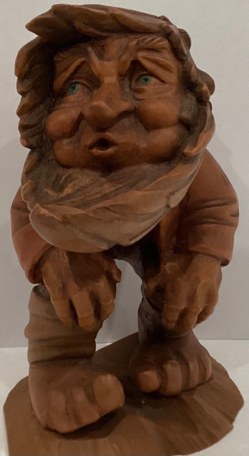 ANRI Little Folks of the Salvans wood carvings: Alp Women and Weatherman 6” tall