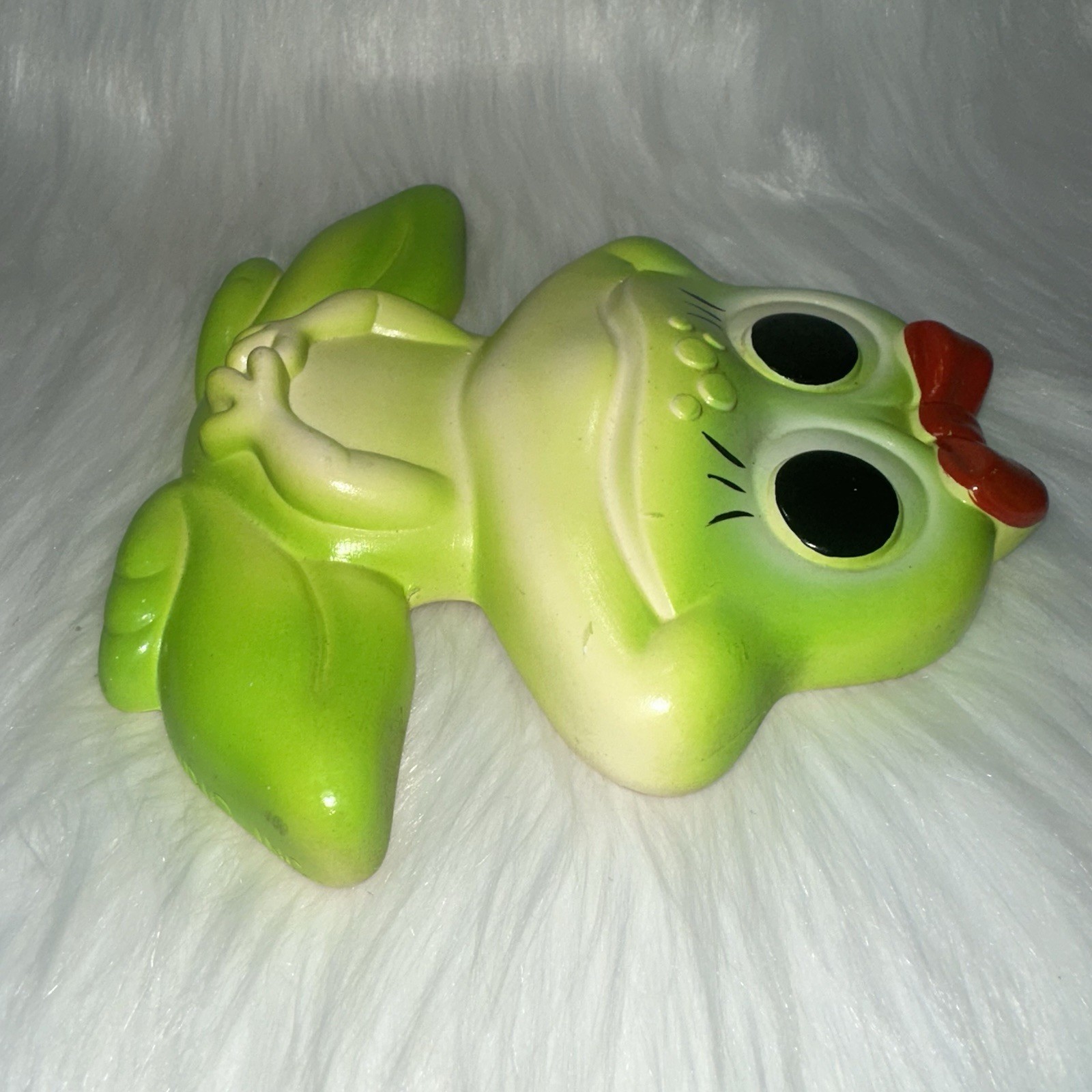 Vintage Pair Miller Studio Chalkware Mr. Mrs. Frog Wall Plaque Set Retro 1970s