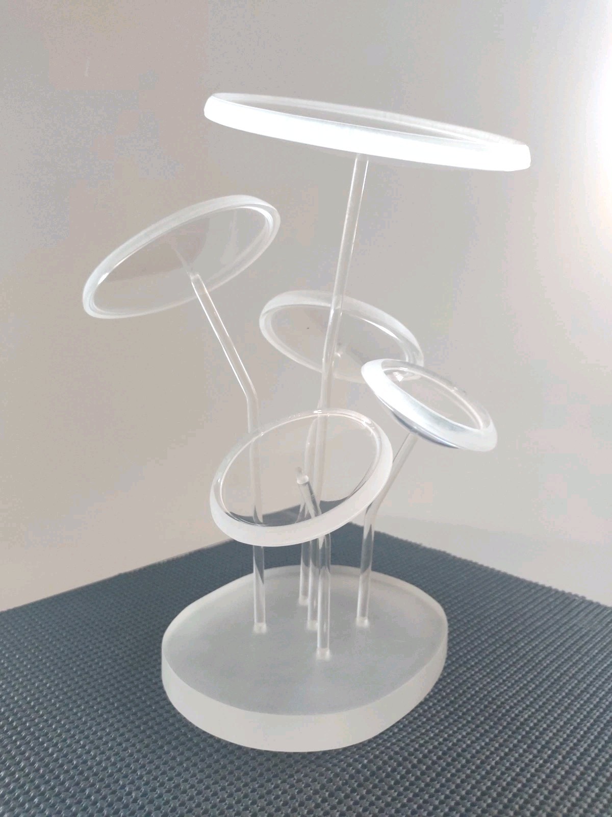 Vintage MCM Astrolite Lucite Sculpture Ritts Co Modular Mushroom Sculpture