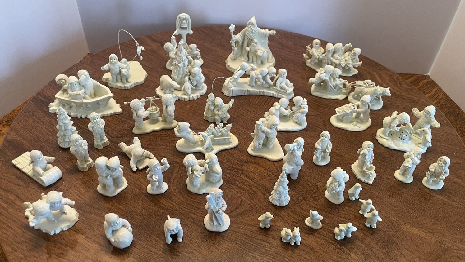 Vintage – Department 56 Miniature SNOW BABIES Lot 40 pieces or sets
