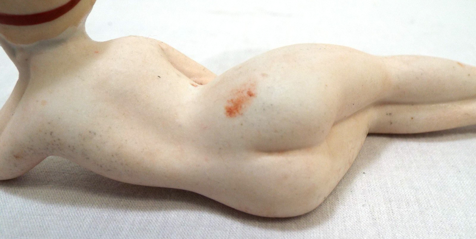 Vintage 1950s Flapper Girl Nude Bathing Beauty Woman Figurine Japan Handpainted