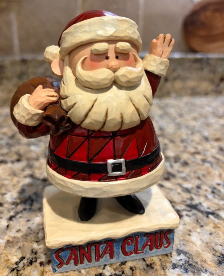 Jim Shore Rudolph Traditions Santa Claus Figurine 4025923 Waving Santa 2012