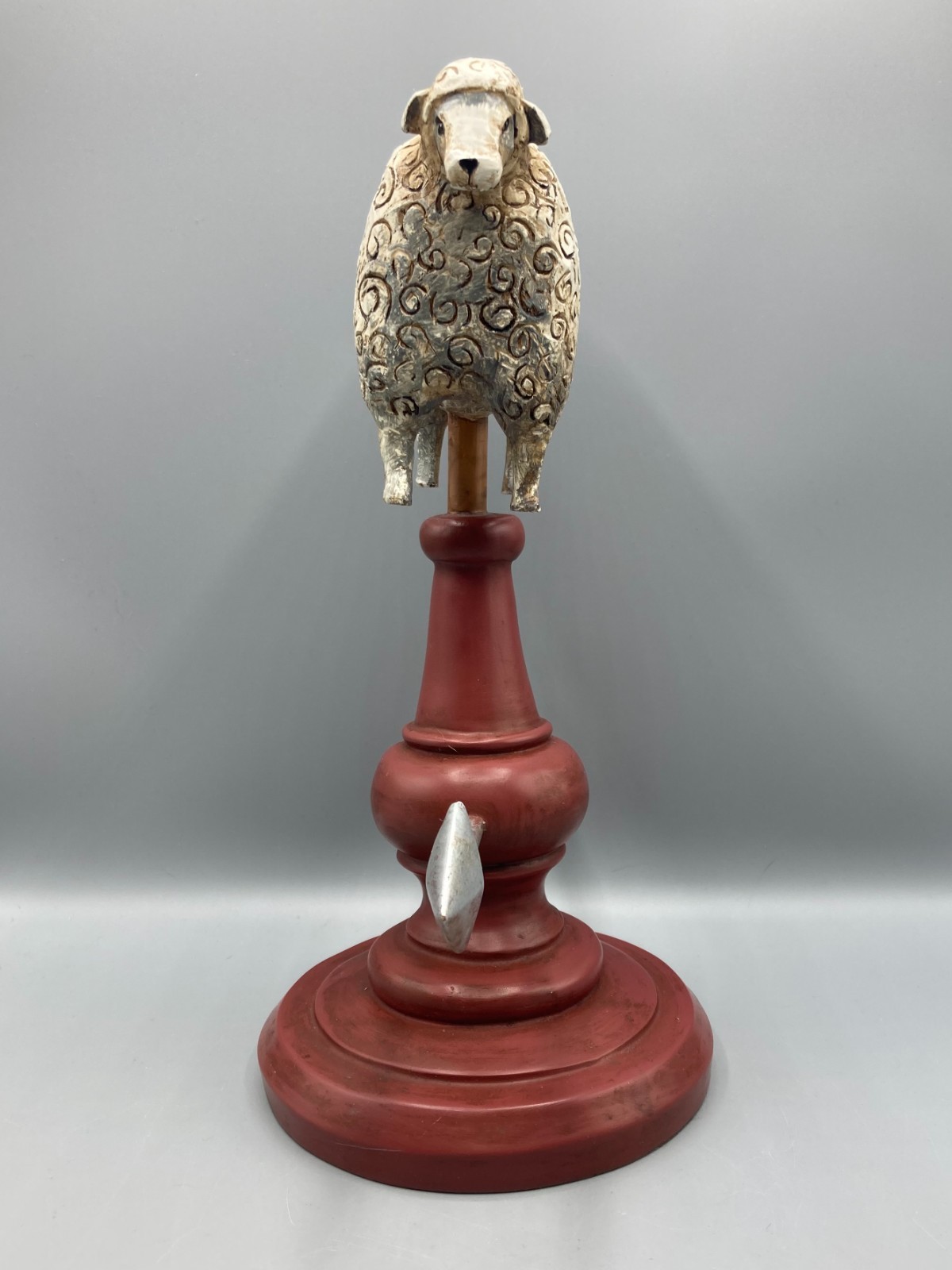 David Harden Primitive Folk Art Sheep Rustic Sculpture Weathervane Figurine