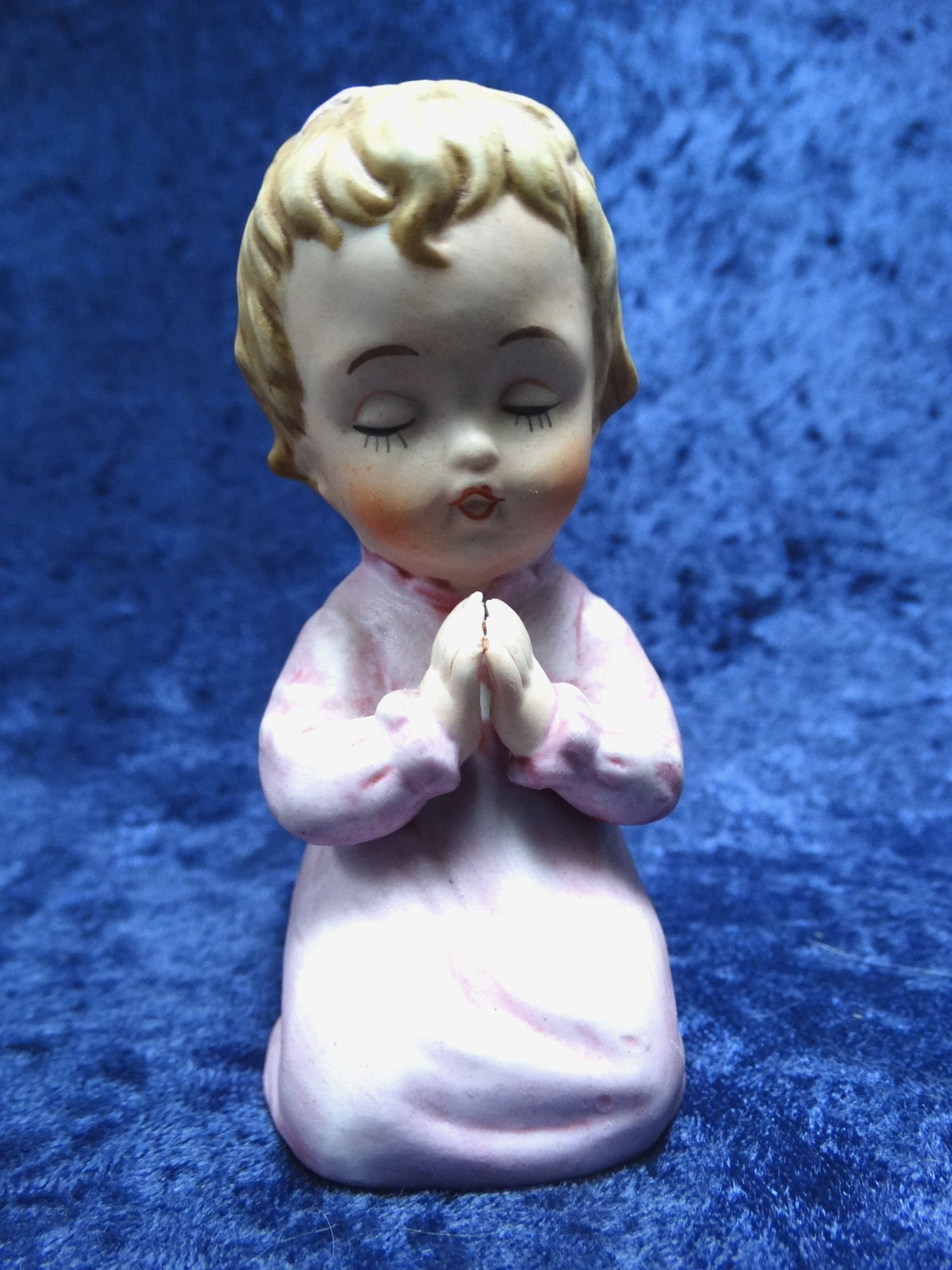 Vintage Brinn’s of Pittsburgh Bisque Porcelain Girl Kneeling in Prayer 2MA-102