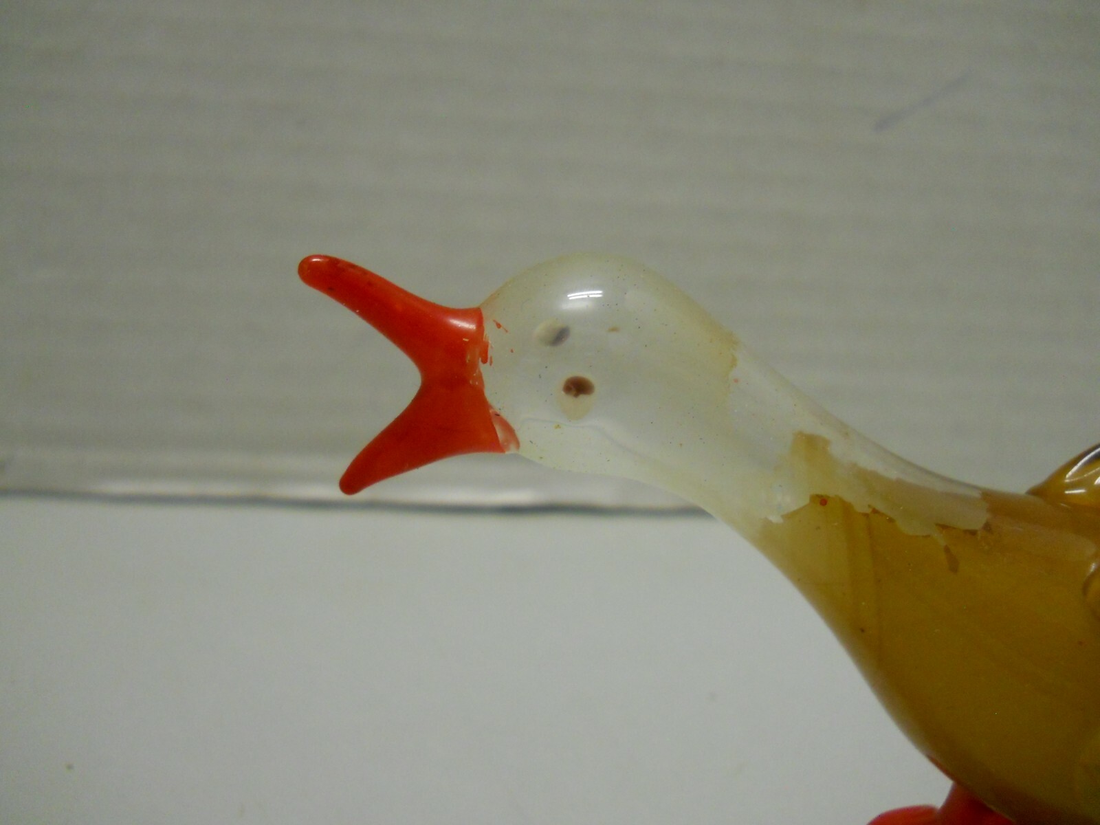 Rynbende Hand Blown Glass Animal Duck Figurine Decanter Box EMPTY #1