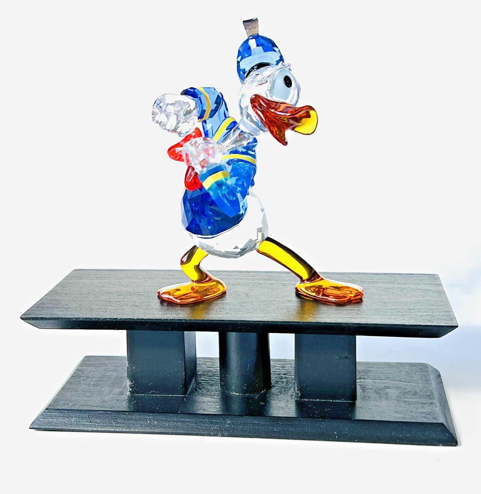 SWAROVSKI DONALD DUCK COLOR With DISPLAY STAND #5063676 as Is / repaired