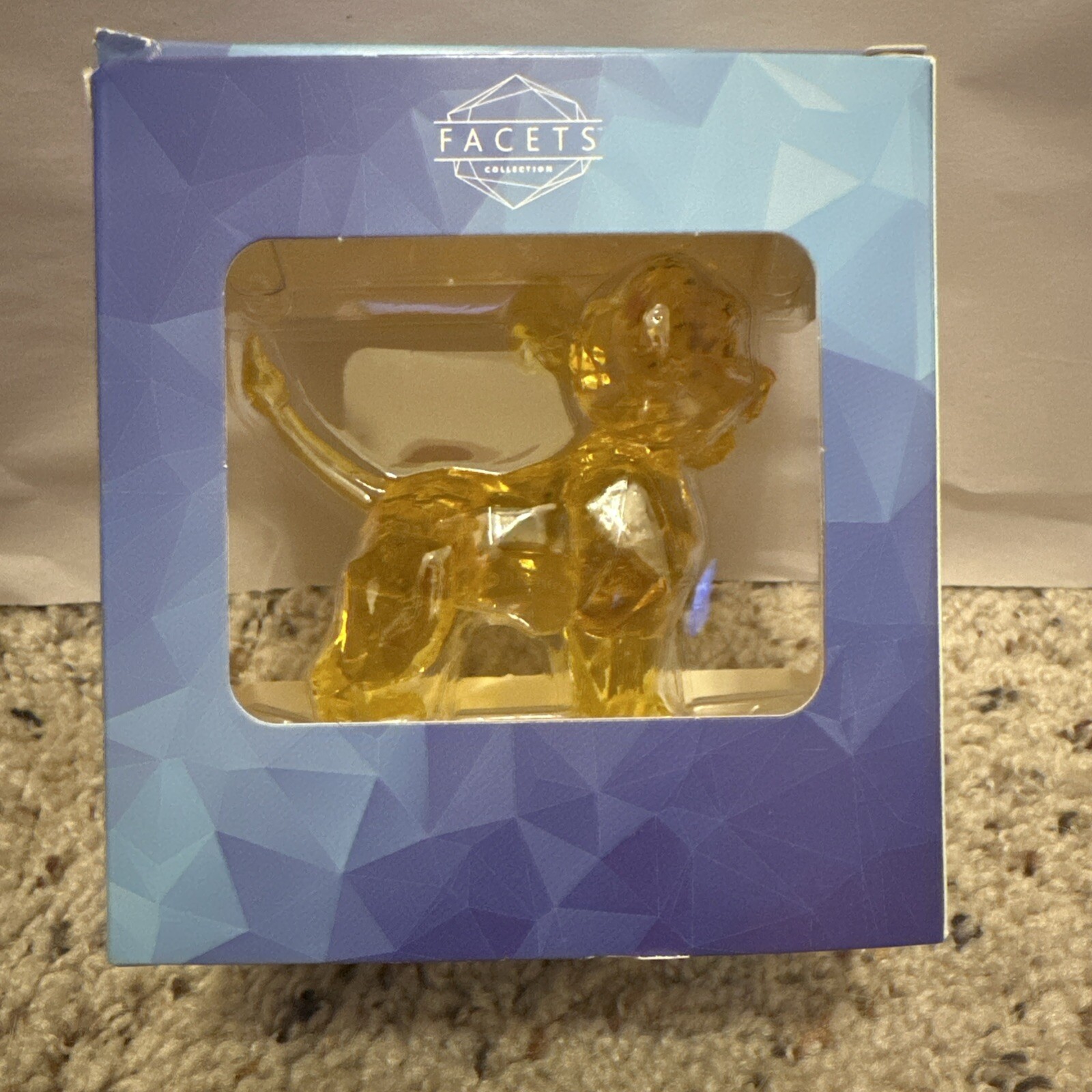 DISNEY Acrylic Facets SIMBA 3.5″ Enesco NIB