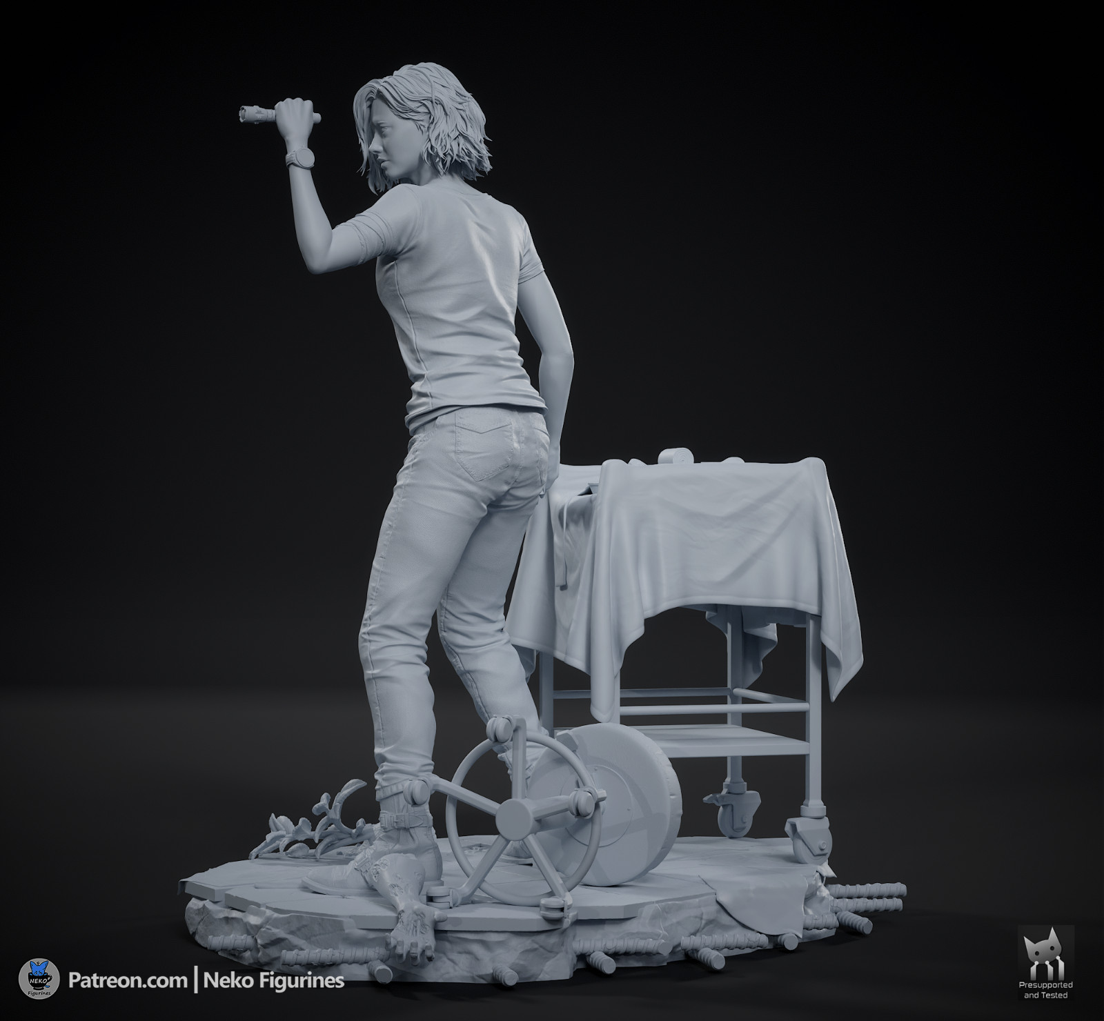 Grace Ashcroft Figurine Resident Evil Hand Painted Model / DIY Kit 22 pcs