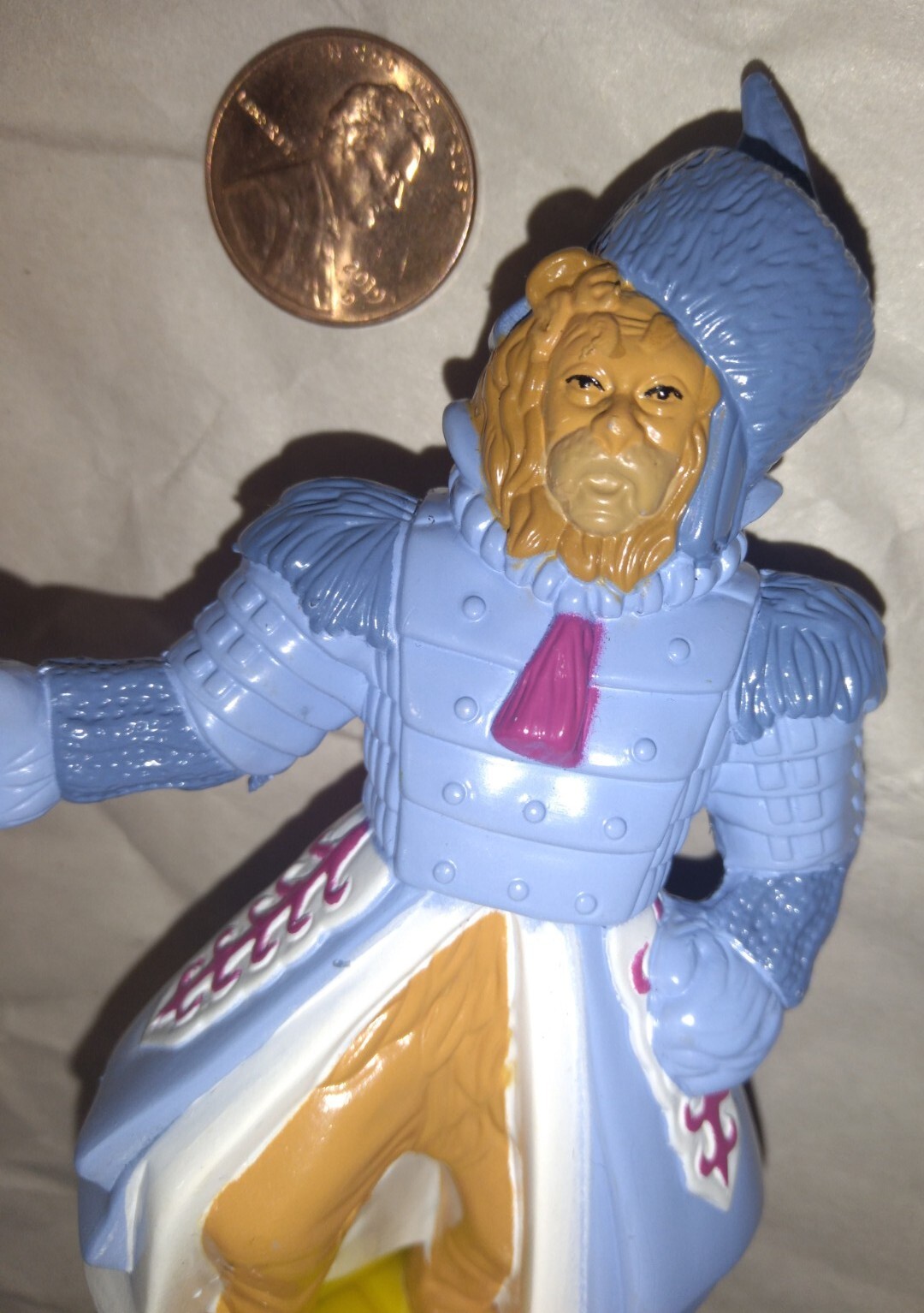 Wizard of Oz WINKIE GUARD (LION) Toy Figure w/SPEAR STAFF Yellow Brick Road RARE