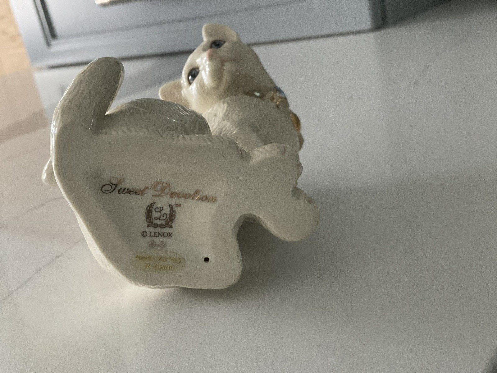 LENOX SWEET DEVOTION CAT 24K GOLD & SWAROVSKI CRYSTALS
