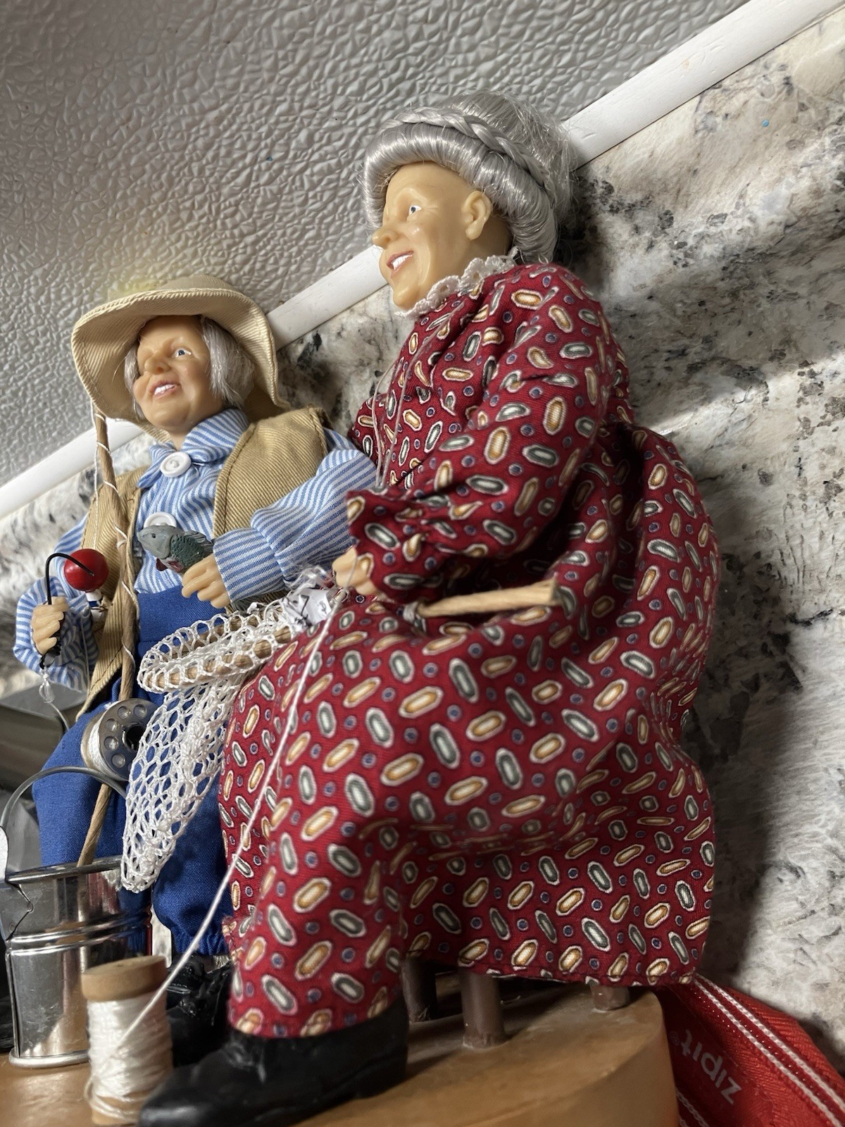 Grandpa And Grandma Sitting Together