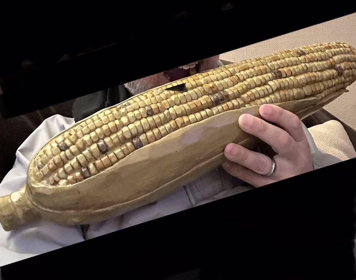 Rare Extra large Corn on the Cob – 19inch – Ceramic Sculpture
