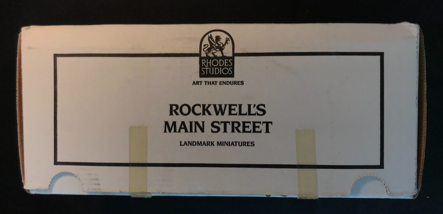 1988 Landmark Norman Rockwell “The Antique Shop” Figurine #2 Main Street w/BOX!