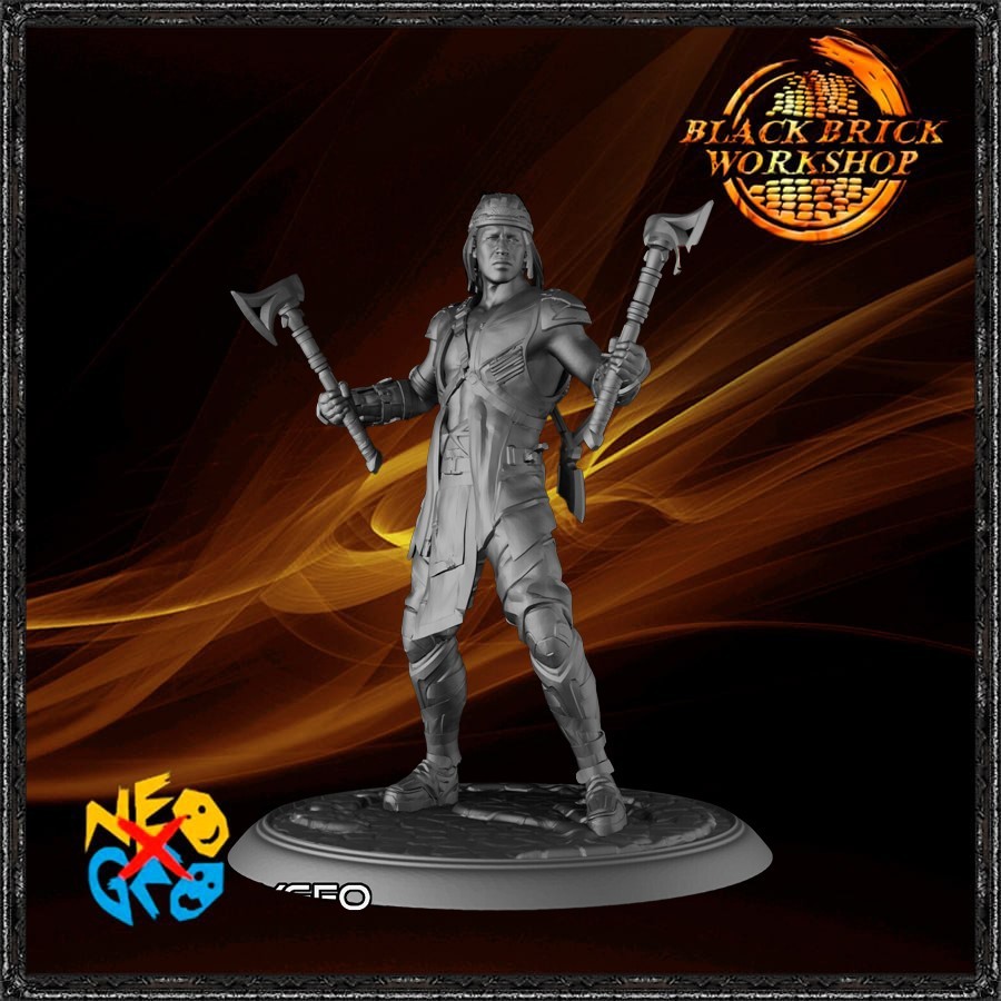 NIGHTWOLF – MORTAL KOMBAT 1 – 1/24 (75 mm Scale) Neoygeo UNPAINTED
