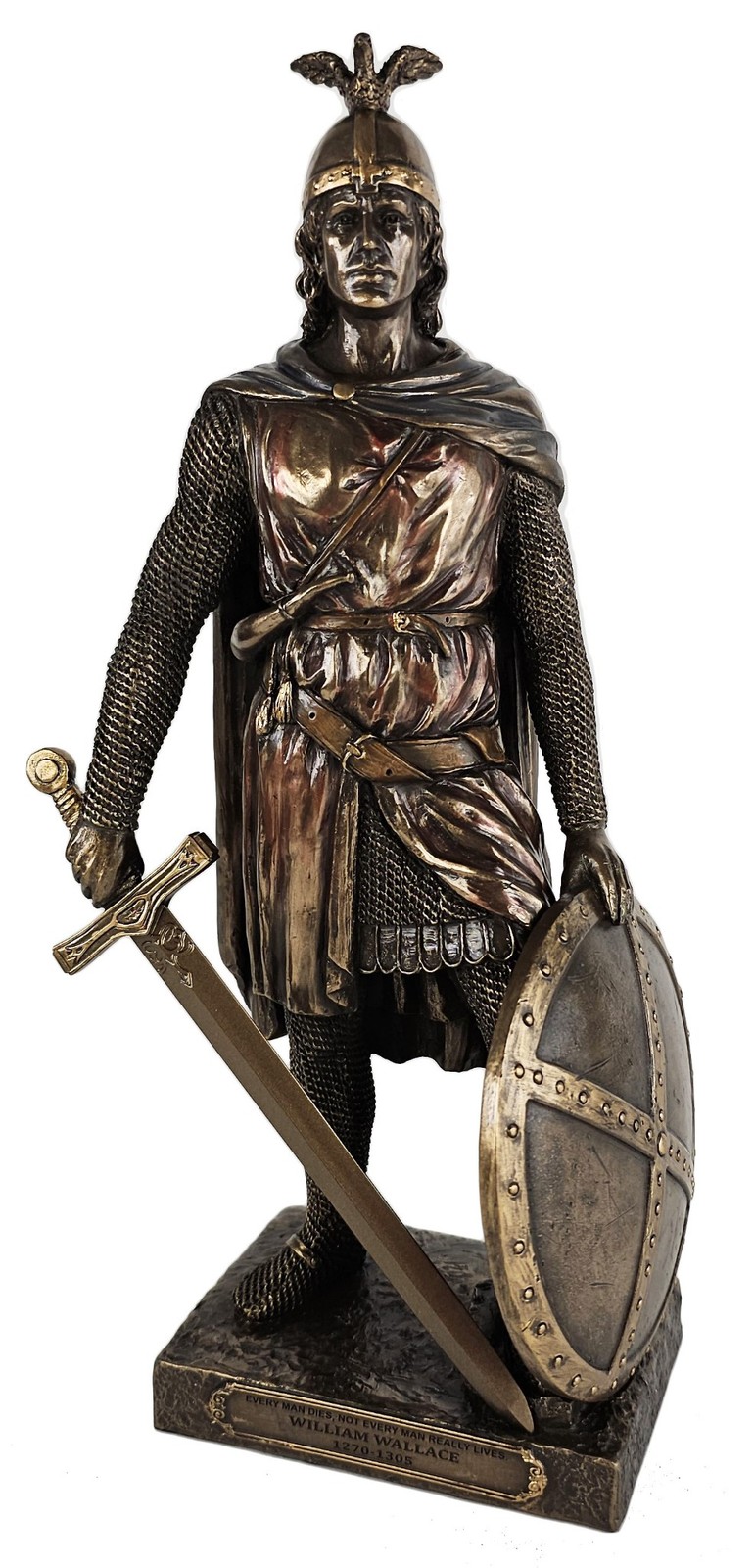 11 1/4″ Sir William Wallace Scottish Warrior Knight Statue Bronze Finish