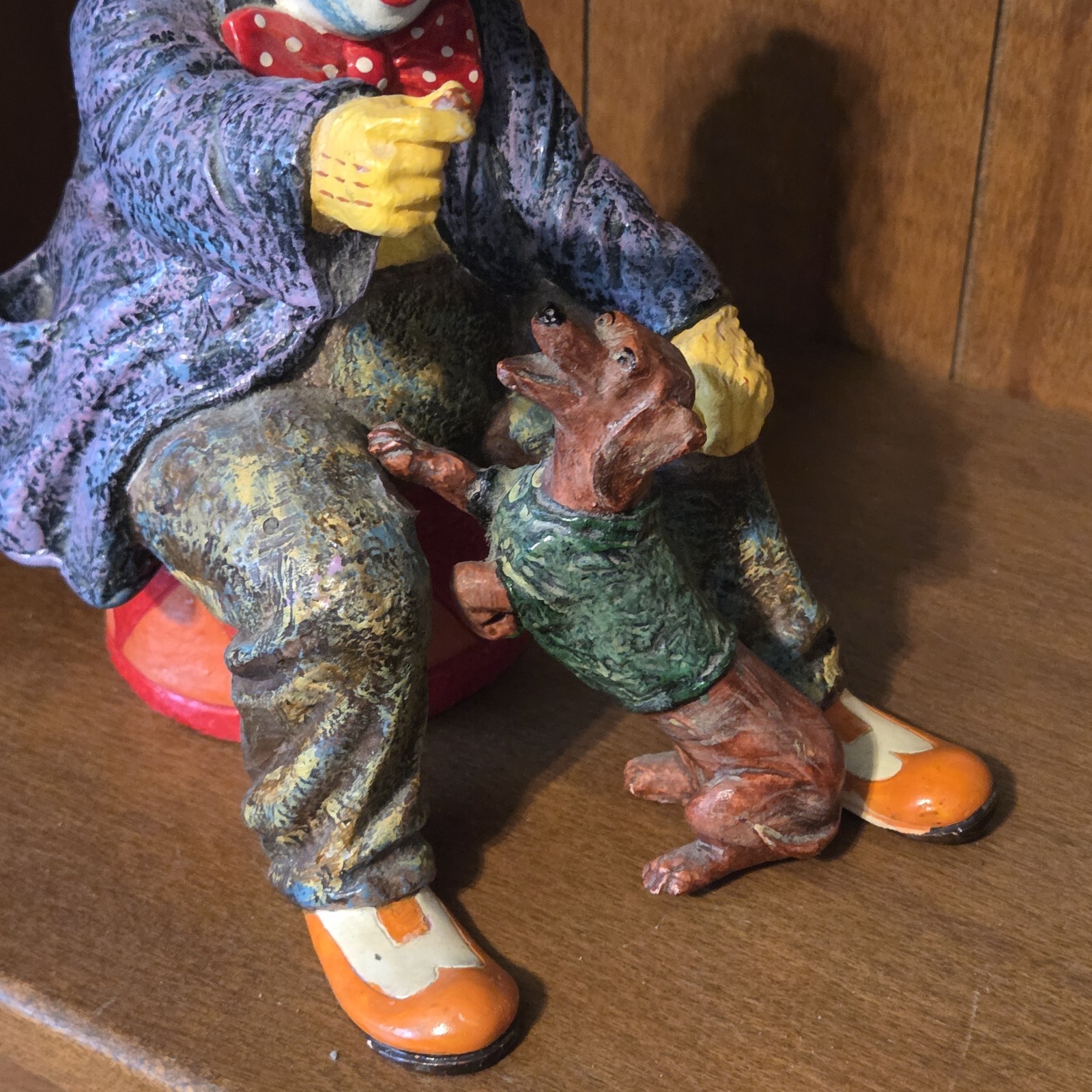Executive Designs Resign Clown With Dog 8inch Figurine