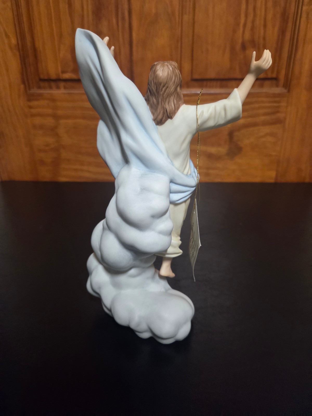 Vintage HOMCO Masterpiece Porcelain THE ASCENSION Jesus Statue New w/ Base & Box