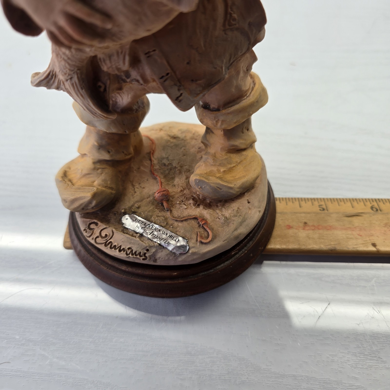 Giuseppe Armani Gullivers World Mischievous Kid Boy Fish Figurine 8.5in