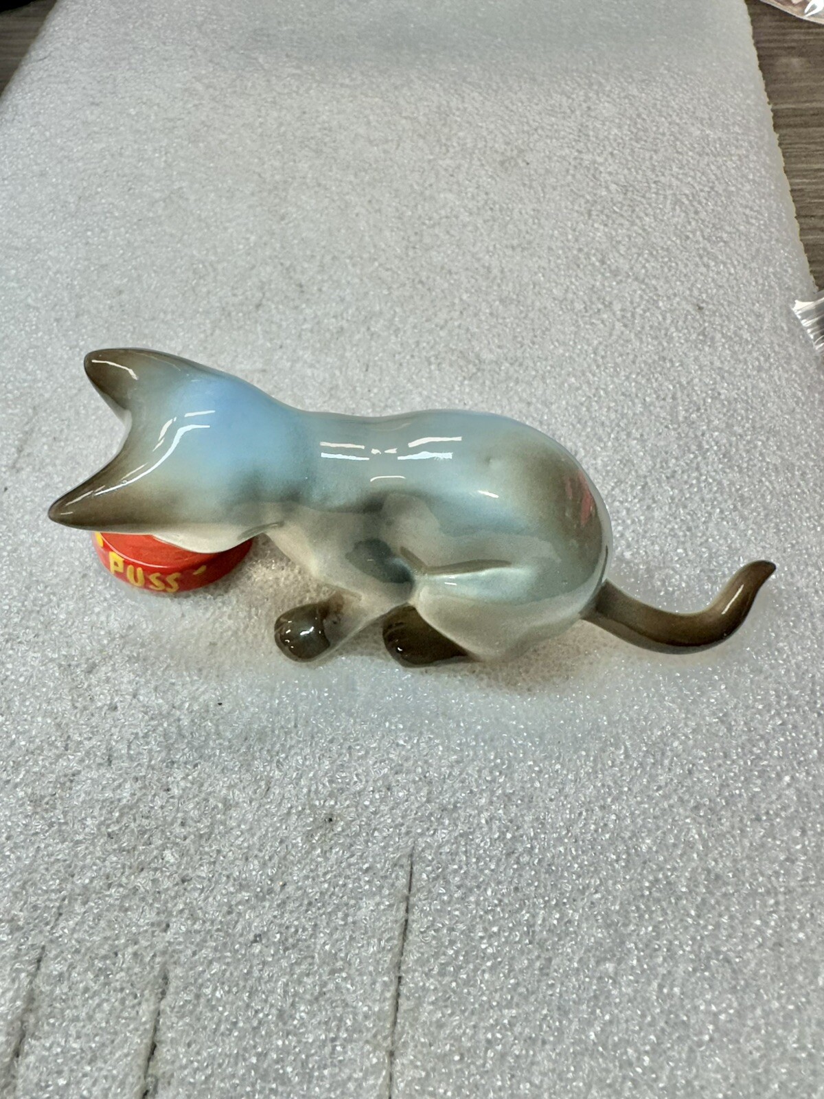 Danbury Mint Cats of Character “ALL GONE ” Porcelain Cat Figurine