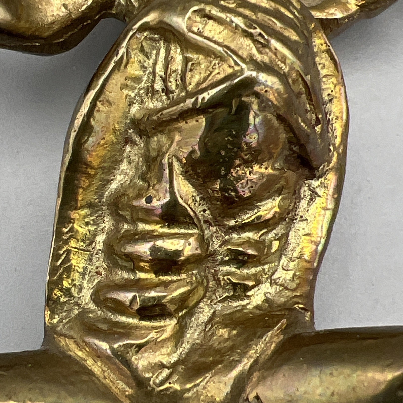 Vtg Clown Figurine Figure Solid Brass 2.5” Tall Made In India