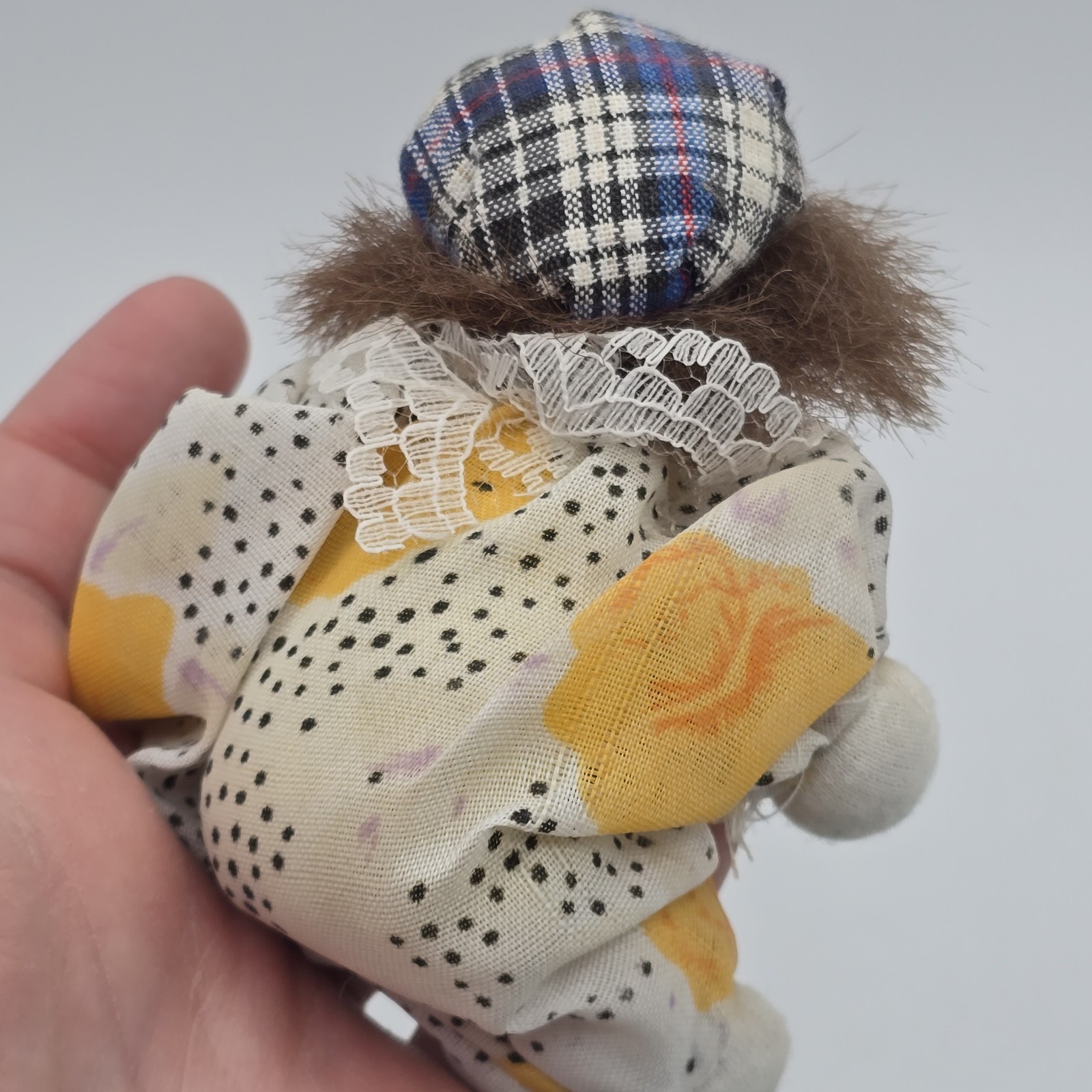 Vintage Shanghai Orient Artex Collectible 4″ Clown Doll Rare Shelf Sitter