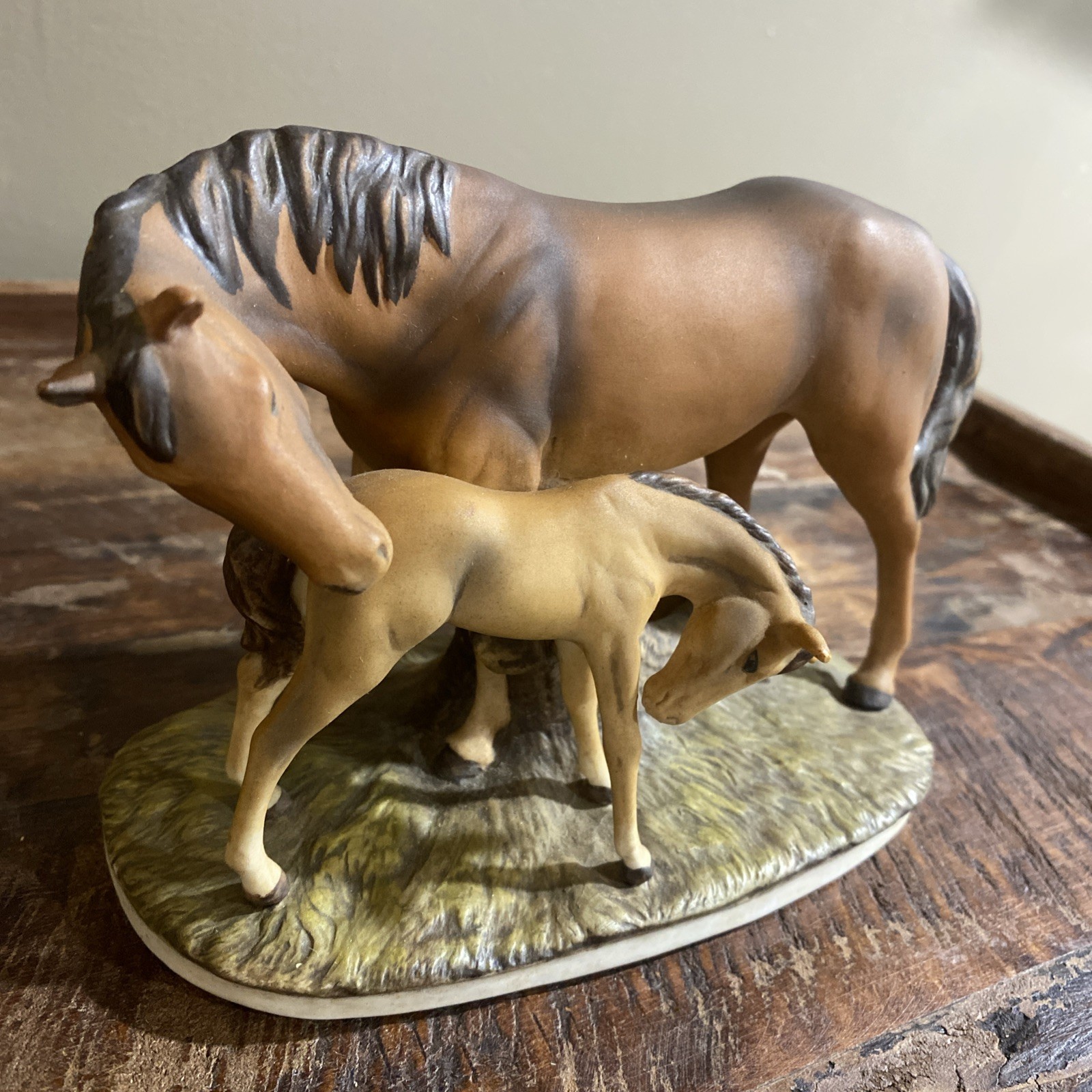 Masterpiece by Homco Horse and Foal Vintage 1979