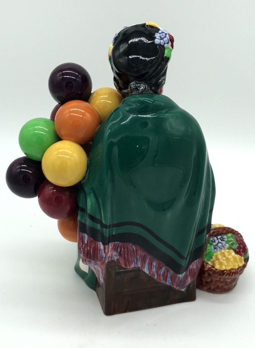 Vintage Royal Doulton The Old Balloon Seller Woman Figurine HN 1315 England 7.5”