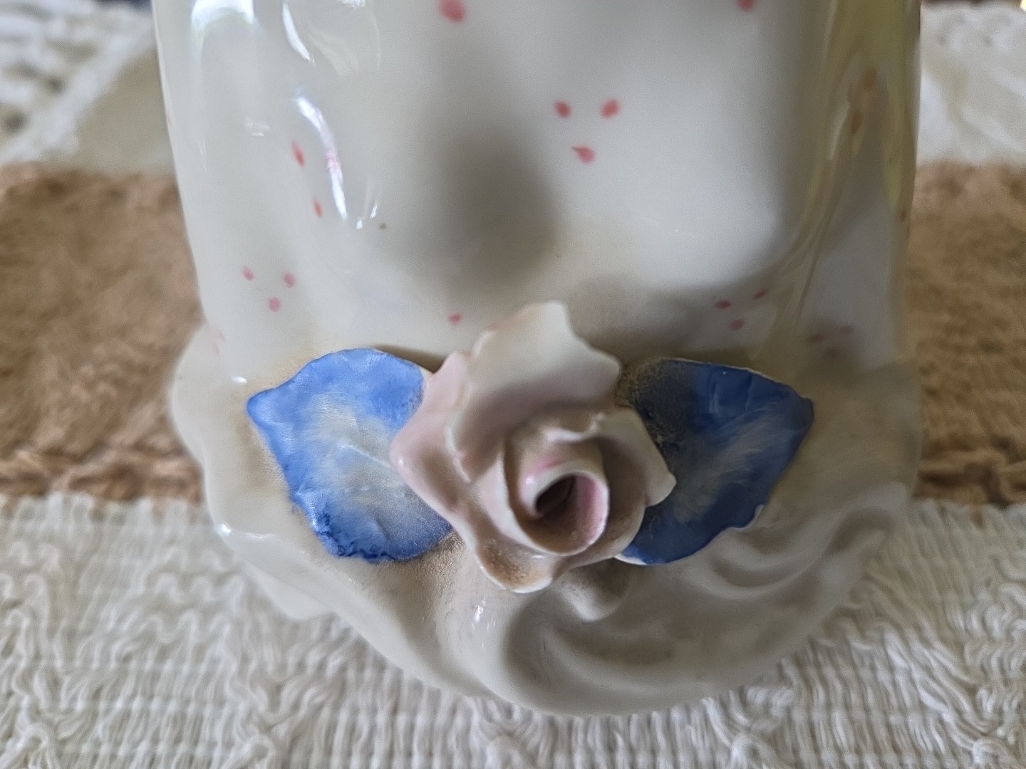 Vintage Cordey 5010 Victorian Woman Bust Porcelain Figurine 6.5″ Flowers 1940’s