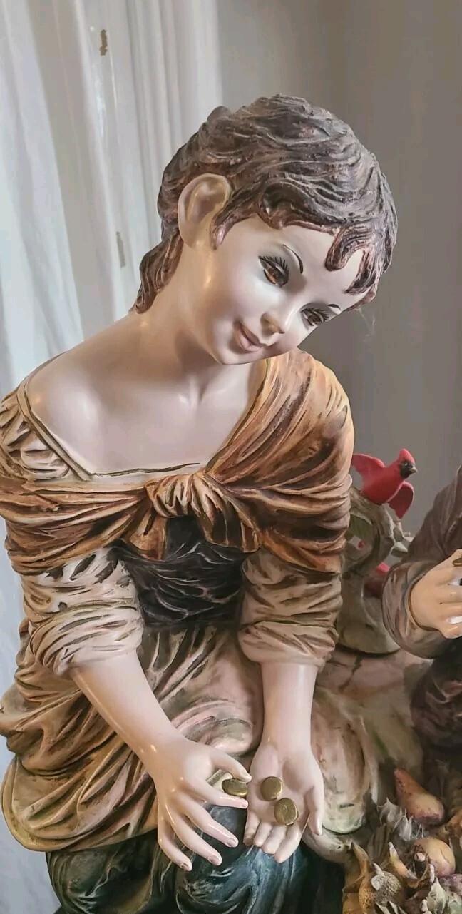 Stunning AZZOLIN Brothers Figurine 1965 Importers Ltd. 26.5 In Tall ,15 In Wide