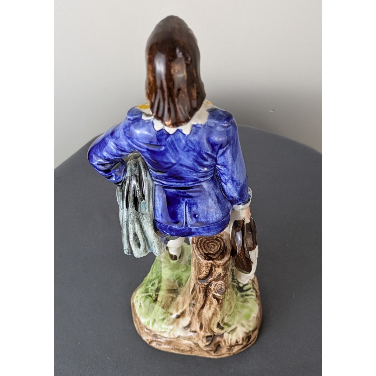 1950s Blue Boy Gainsborough Figurine Japan 9″ Hand Painted Ceramic Classic VTG