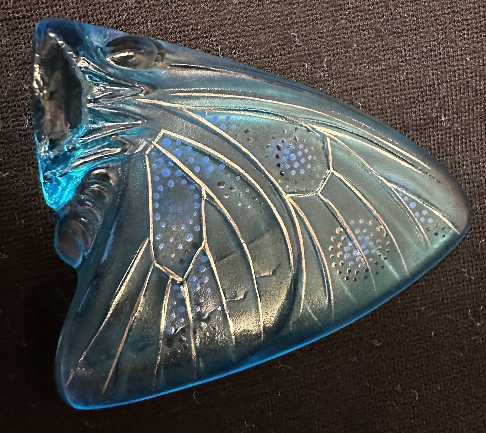 Lalique crystal butterfly figurines vary colors