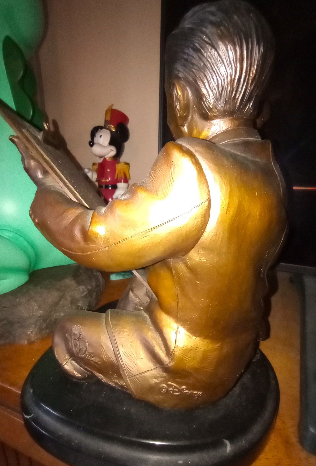 Disney figure statue Walt Disney Mickey Magic Kingdom BRONZE LE for CANCER FUND