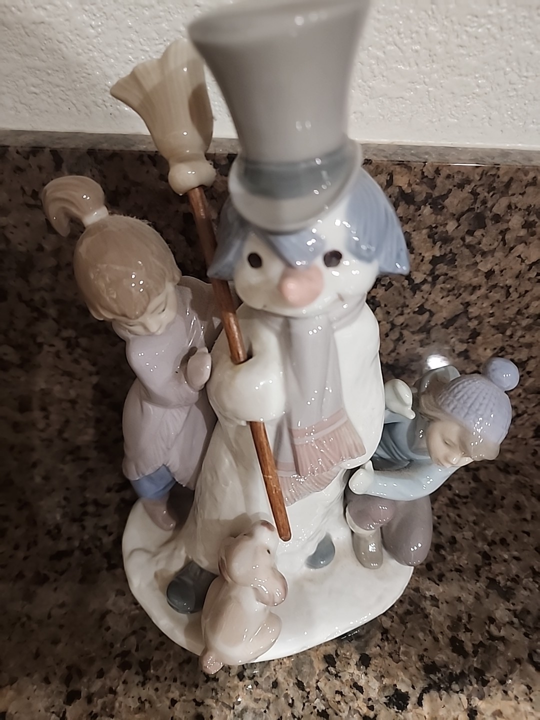 Lladro “Girl With Snowman” #8168 Figurine – 8.5 Inches Tall