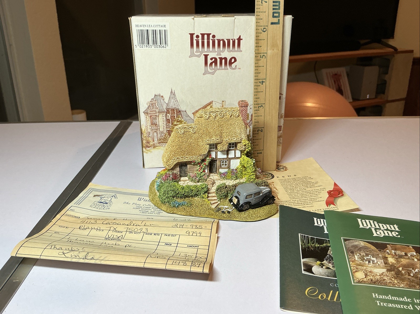 Lilliput Lane Heaven Lea Cottage Collectors Club Special 1993 Original Box