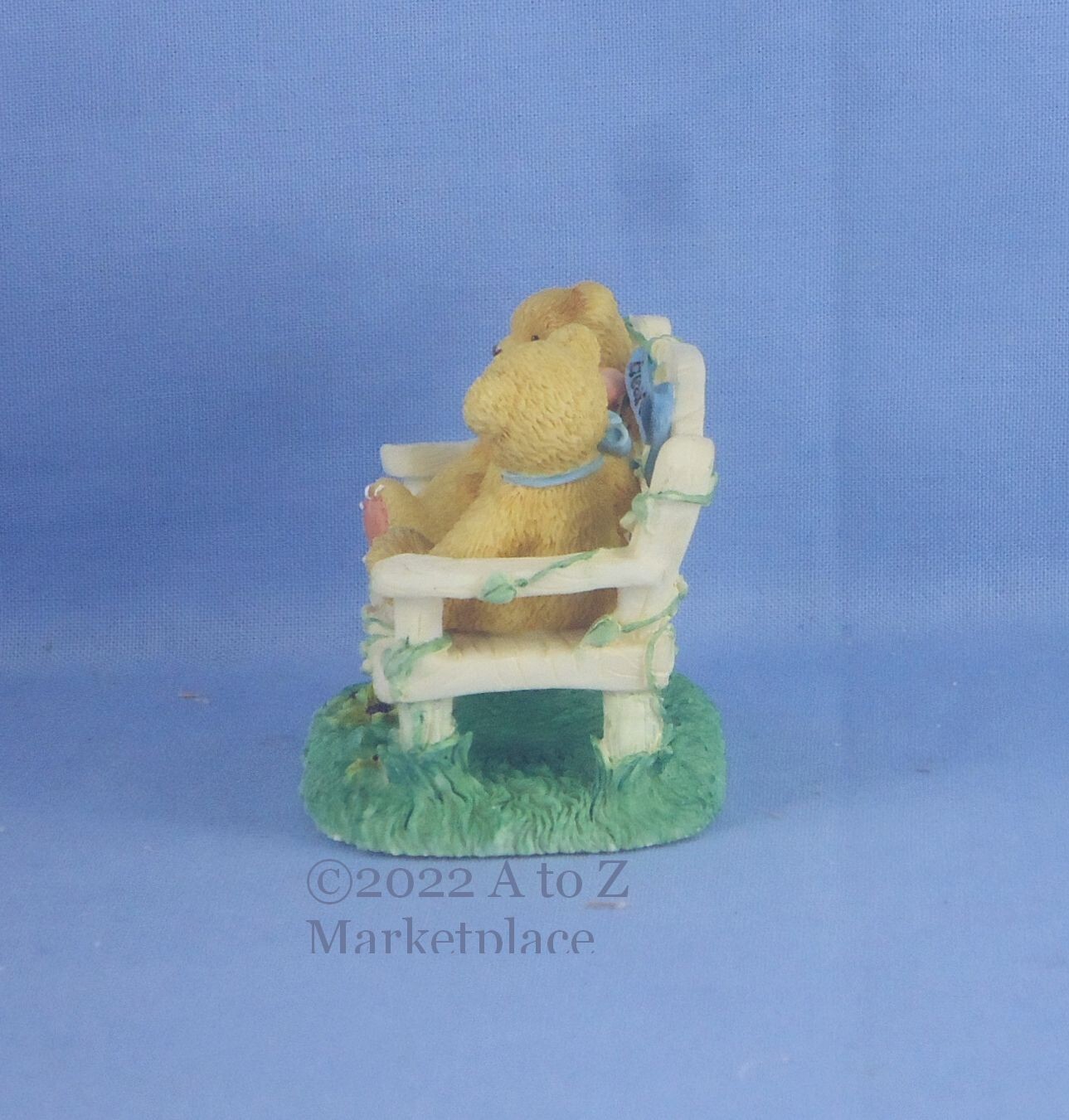 Cherished Teddies Two Bears on Bench CRT240 Event Figure 1996 NOS NIB