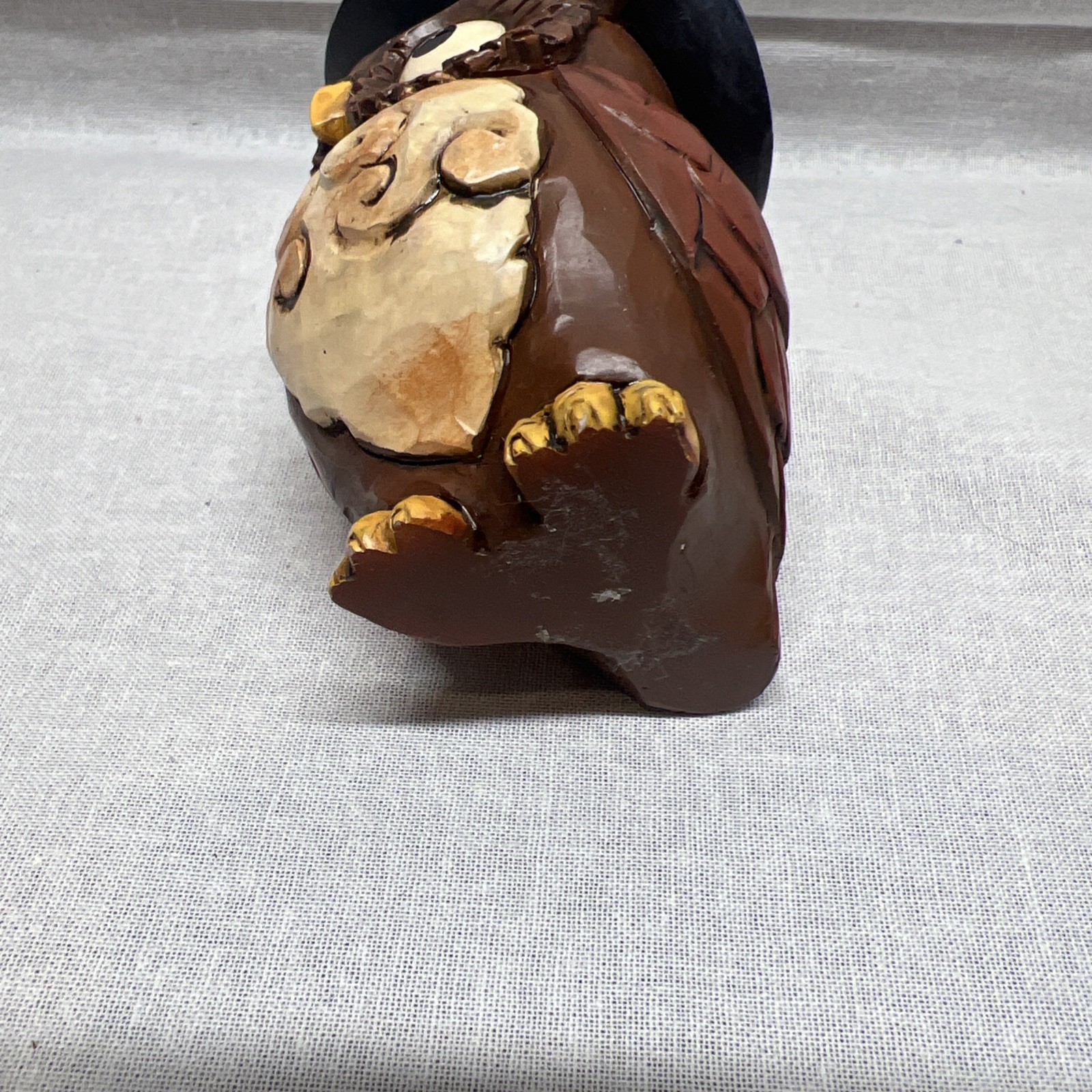 Jim Shore Owl Witch Wizard Hat Halloween Figurine Holiday Decor Graduate Wise