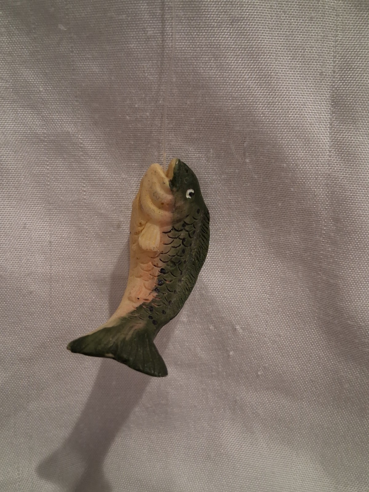 Daddy And Baby Black Bear Fishing Figurine