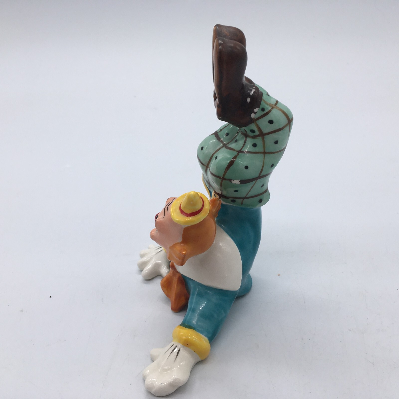 Vintage YONA ORIGINAL Colorful 5″ Clown Figurine 1956