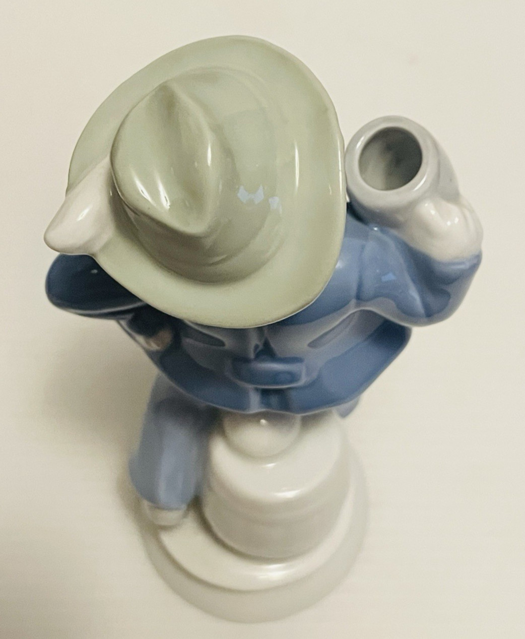 Vintage Gerold Porzellan Bavarian 6 1/2″ Boy Figurine with Mug pre-owned.