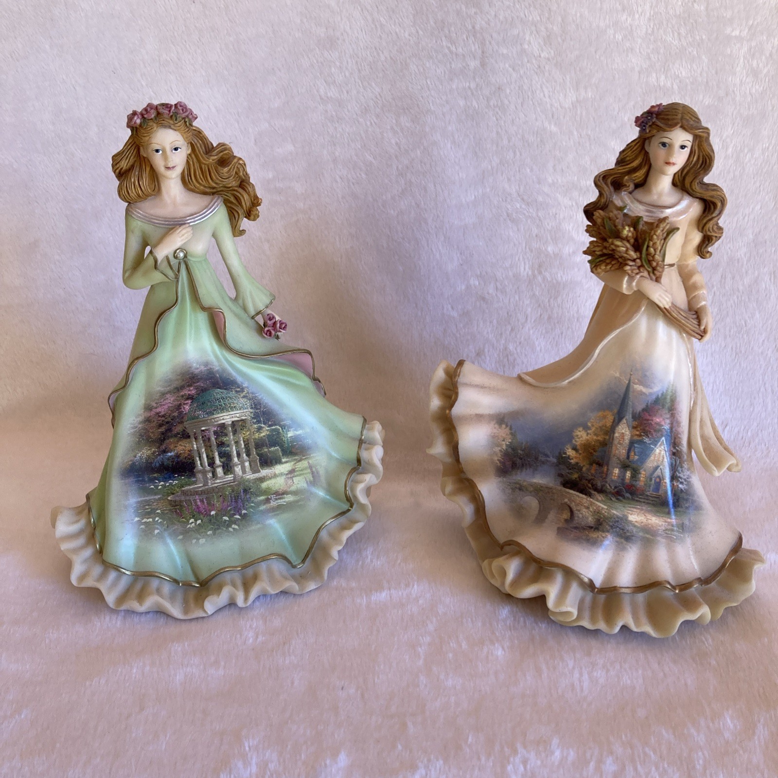 SPRING & FALL Thomas Kinkade’s Crystal Reflections of the Seasons Missing Wings