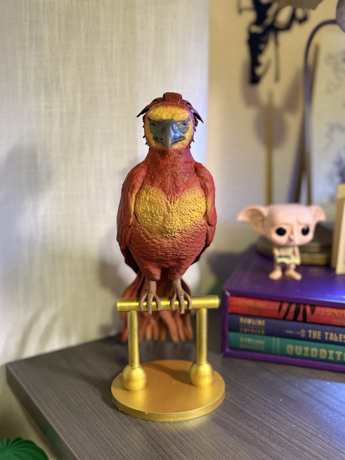 Fawkes the Phoenix – Hand Painted 3D Printed Collectible