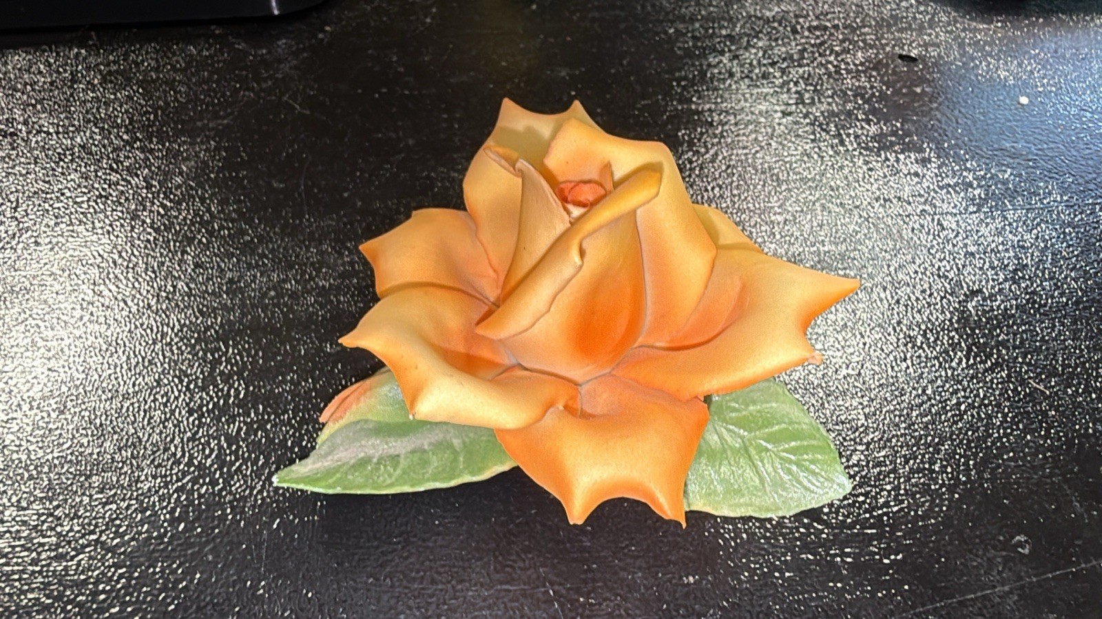 Vintage Capodimonte & Napoleon Italy Porcelain Flowers Lot 3 Lily Roses