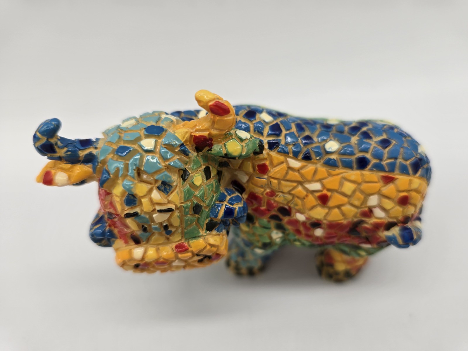 Mosaic Animal Cow Bull Multi-colored Barcino Style