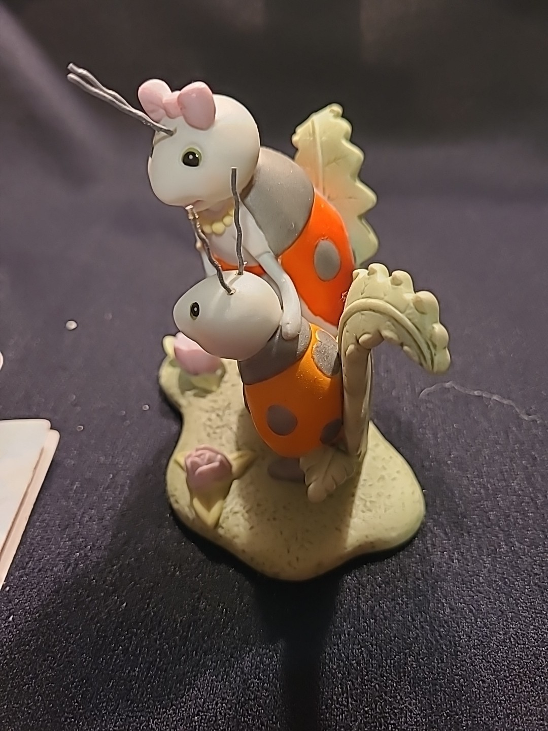 Hallmark Lulu Ladybug and Her Son Louie Storybook Friends Figurine 1998