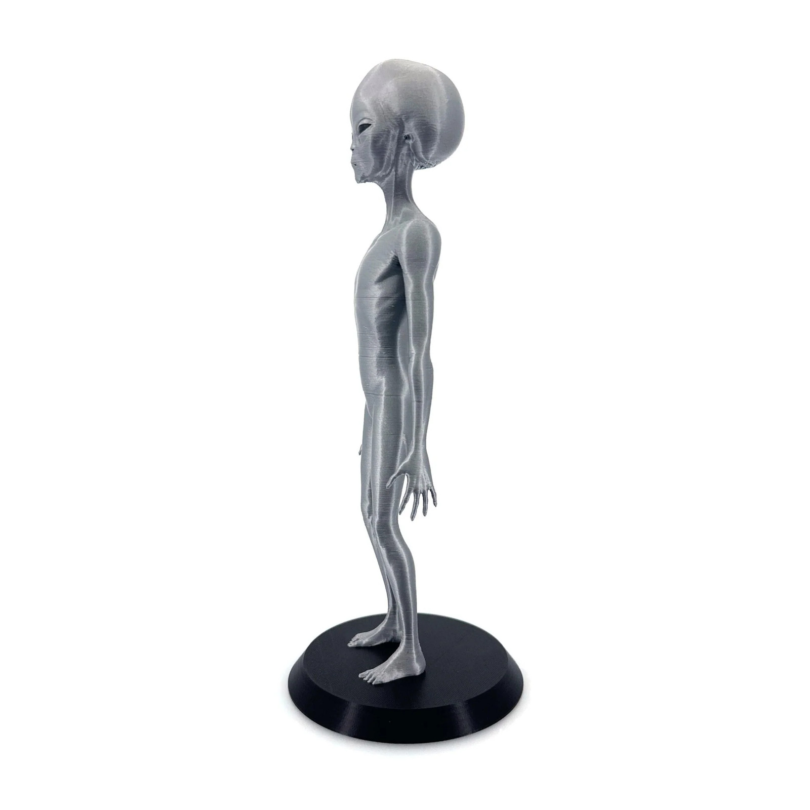 Roswell Grey Alien Figurine 3D Printed | Full Body Zeta Reticuli Statue 10-12″