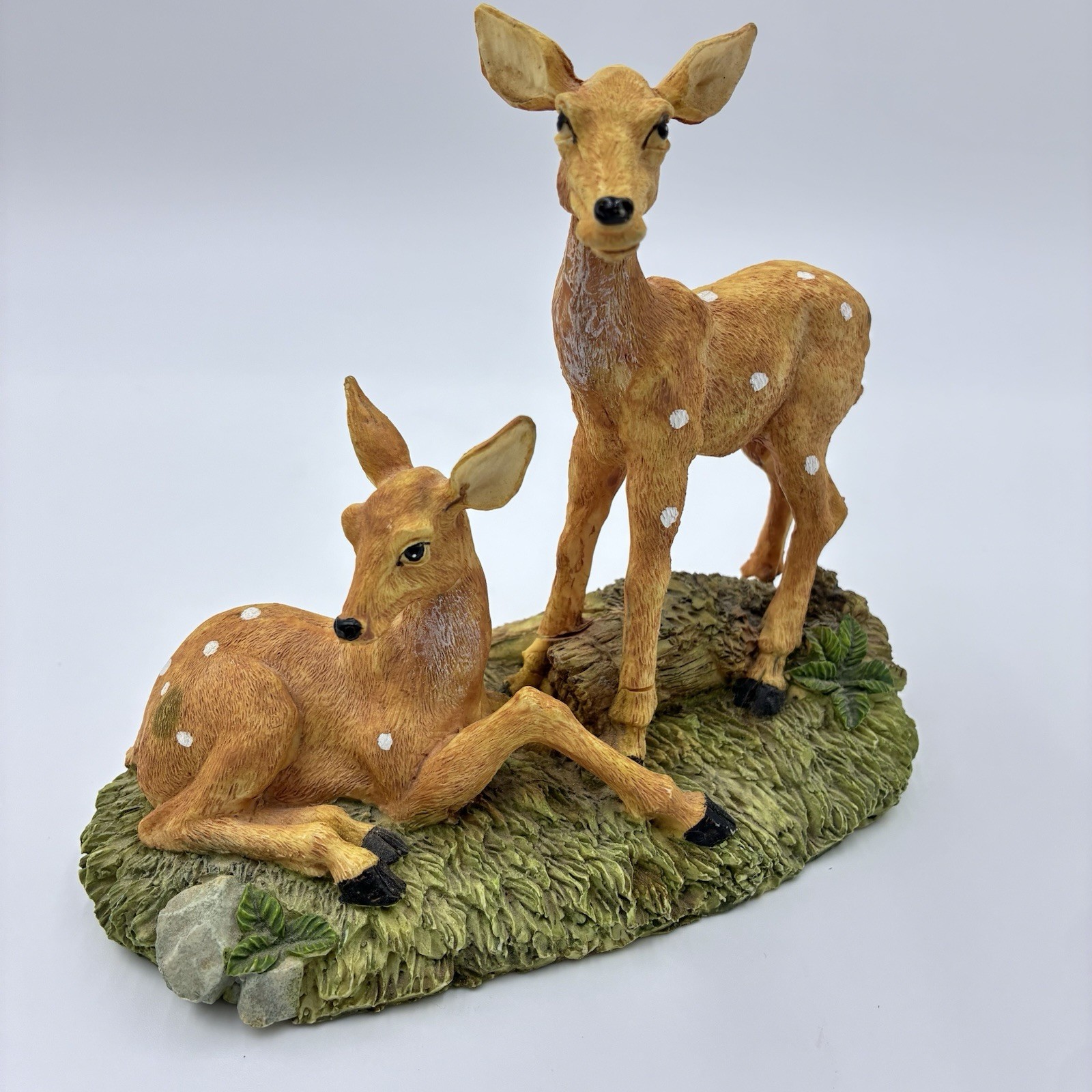 Vintage Handpainted RARE Fawn and Doe Deer Figurine