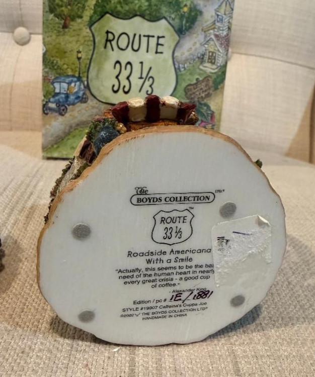 Whimsical Boyds Bears & Friends – Route 33 1/3 Roadside Coffee Shop Collectible