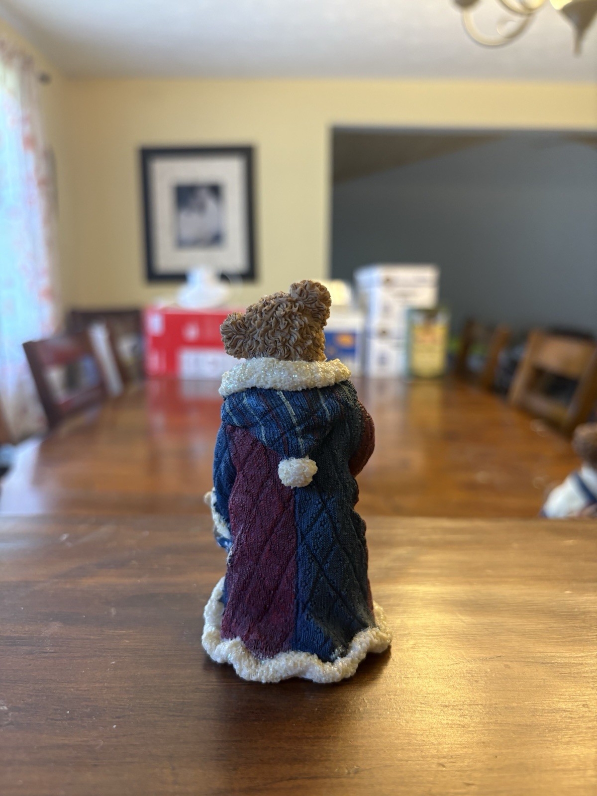 Boyds Bears Bearstone Paw Franklin Patriotic Christmas Resin Figurine 2006